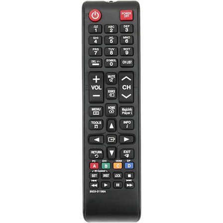BN59-01180A TM1240A Korvaava kaukosäädin yhteensopiva Samsung LED Smart HDTV:n kanssa, jossa on korkea kirkkausnäyttö TV ja opasteet ED65E ED75E ML32E