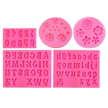 5 stk Bokstavformer For Chocolate Daisy Sjokoladeform Sjokolade