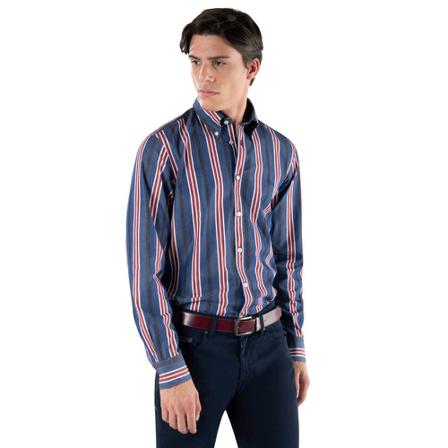 Harmont & Blaine, Prism Shirt Blauw, Heren, Maat:M