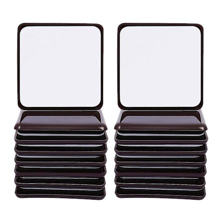 16 stk møbelglidere og -glider firkantet selvklebende stolben