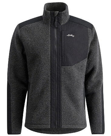 Lundhags Saruk Wool Pile Mid Full Zip M Charcoal