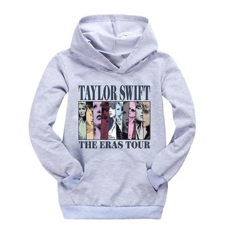Pop Taylor Swift The Eras Tour Huppari Tytöt Pojat Hupullinen Paita Pusero Topit 9-14 Yeras Lapset Teinit Laadukas 13-14 Years Gray