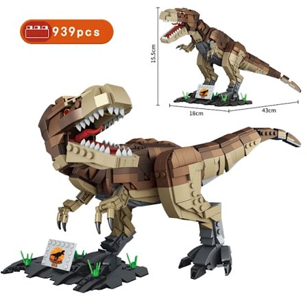 Ny MOC 2250 delar Jurassic Dino World Brachiosaurus Byggset Klossar Tegel Röst Dinosaurier Park Figurer Leksaker Barnpresenter