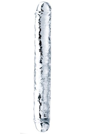Flawless Transparenter Doppeldildo 30 cm