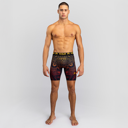 Venum Quetzal Fury Vale Tudo Shorts Svart Röd Orange