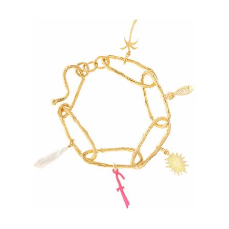 Forte Forte, Bracelet Geel, Dames, Maat:ONE Size