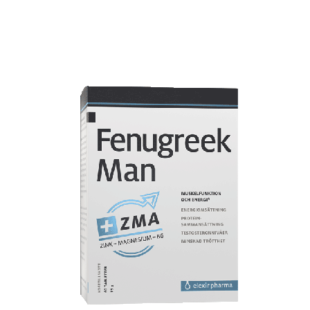 Elexir Pharma Fenugreek Man 60 tabletter zink
