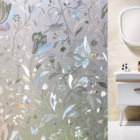 3D-ikkunakalvo itseliimautuva ikkuna 45x400cm elektrostatiikka