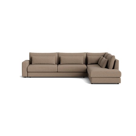 Sevilla hjørnesofa, højrevendt - Loop Mørk Beige - 325x240x85 - Sofa, hjørnesofa