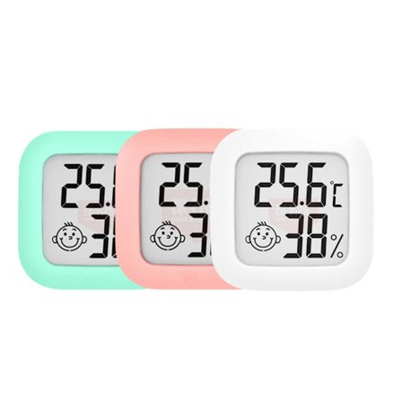 3-pak LCD Digital Termometer Hygrometer Indendørs Rum Elektronisk