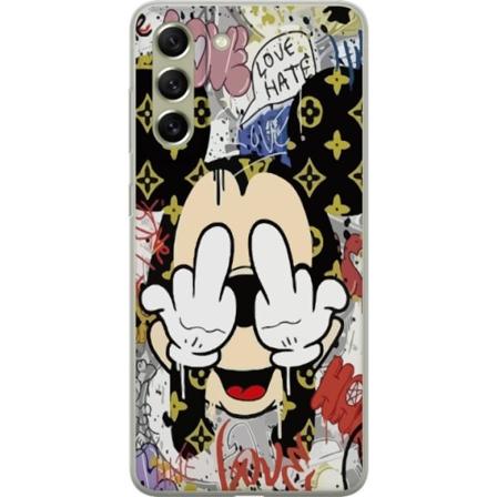 Samsung Galaxy S21 FE 5G Genomskinligt Skal Musse Pigg LV