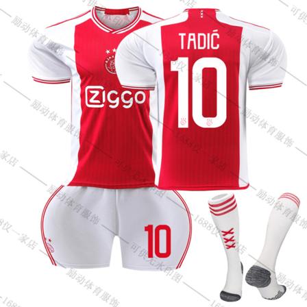 23/24 Uusi kausi Koti Amsterdamsche Football Club Ajax TADIC Nro 10 Lasten pelipaitapaketti Barn-28