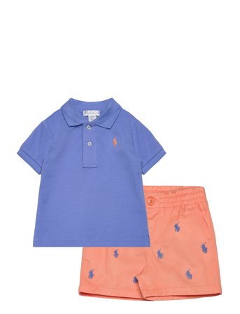Ralph Lauren Baby | Mesh Polo Shirt & Chino Short Set | 53-60