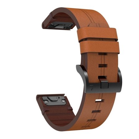 Garmin Instinct 2S Leather Steel Buckle Watch Band - Brown