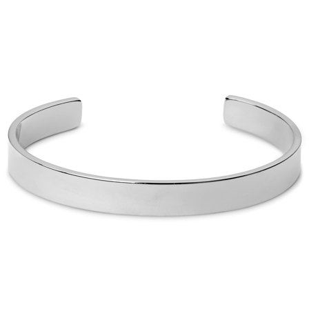 Silver-Tone Cuff Bracelet for Men - Steel bracelets