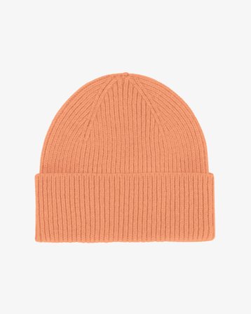 Merino Wool Beanie - Sandstone Orange