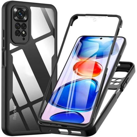 Etui til Redmi Note 11S (6") 360 graders beskyttelse Anti-ridse fuld stiv forstærket kant