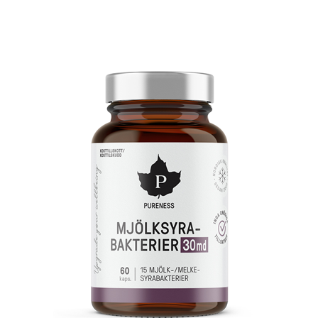 Pureness Mjölksyrabakterier 30 md 60 kapslar