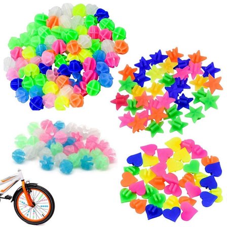 144 stk. Cykelperler til Eger, Egeklemmer til Børn, Egeklik Gaver til Piger og Drenge