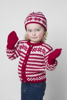 Beskrivning Kofta, mössa och sockor