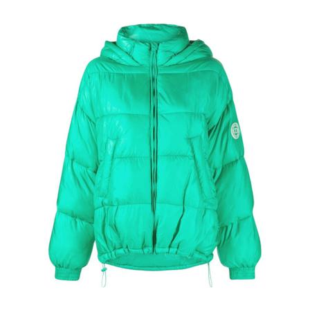 Twinset Down Jas , Groen , Dames , Maat: S