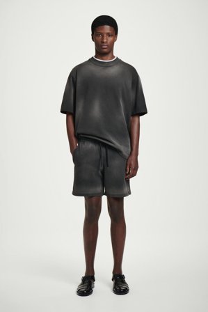 COS Männer Shorts Aus Jersey Mit Kordelzugbund in Schwarz