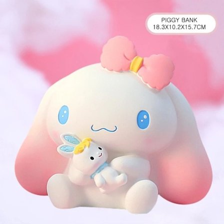 Sanrio Pompompurin Serie Ornament Piggy Bank Børn's Legetøj Kawaii Dukke Model Anime Nat Lys
