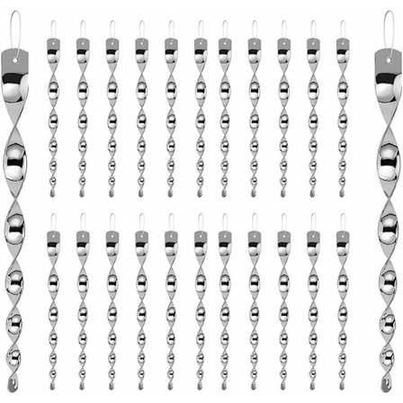 24 st reflekterande fågelstänger, 12 tum fågelavskräckande enhet, fågelskrämmande enheter, vindspiral kontroll fågelavskräckande för trädgård