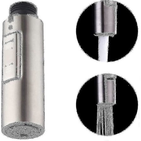 Udskiftningskøkkenarmatur Ender Håndbruser Universal G1 / 2 Aftagelig Armaturhoved Rustfrit Stål Sus304 Børstet, Pfs200-bs -LCL