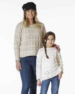 Strikkeoppskrift Barne- og damegenser - Järbo