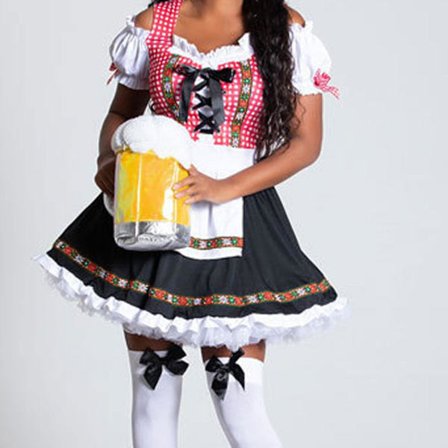 Oktoberfest Beer Girl Costumes - German Bavarian Traditional Womens Oktober Fest Dirndl Dress-sswyv -a