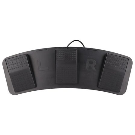 USB Trippel Fotbryter Pedal Multifunksjonell Ergonomisk Trippel Fotbryter Pedal for Spilling av Spill Fabrikktesting (Fotoelektrisk Bryter)