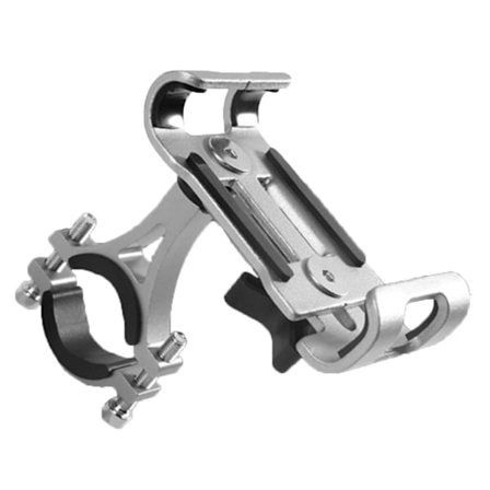 Universal cykelholder til 4,7-6,5 tommer telefon - Sølv / Sølv