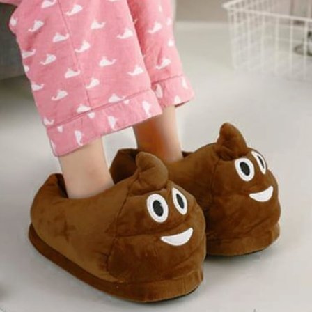 Søte tegneseriesko Vinter Varme Komfortable Myke Plysj Innesko Unisex Voksensko UK(3-7)