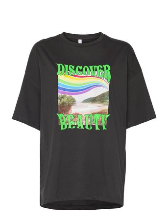 Onljoyfull Rainbow T-Shirt Nn Black ONLY