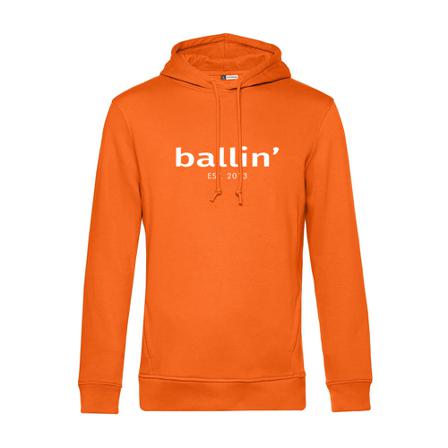 Ballin Est. Basic Hoodie , Oranje , Heren , Maat: L