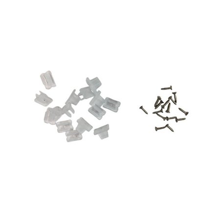 LED Strip Ljus Monteringsklämmor - 20-pack med Skruvar - Silikon för säker installation av LED-strips