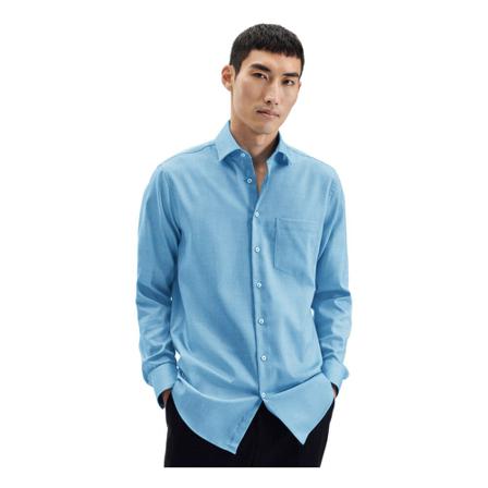 Seidensticker Business Shirt Regular , Blauw , Heren , Maat: S