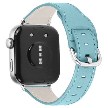 Huawei Watch Fit 3 Veganläderband Smal klockrem - Blå