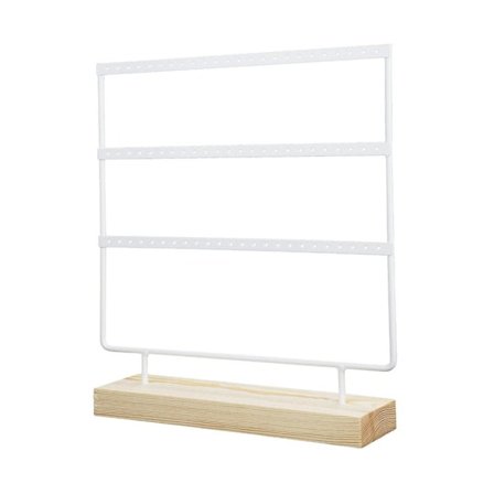 Øredobber Hengende Display Rack Smykker Organizer HVIT