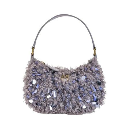 Pinko, Shoulder Bags Paars, Dames, Maat:ONE Size