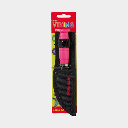 Barnkniv Kinetic Little Viking kniv rosa handtag
