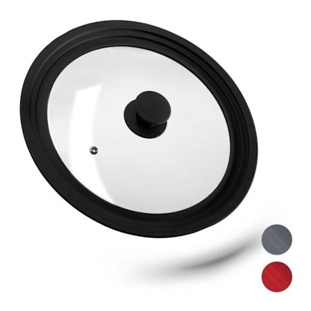 Grydelåg 26-30 cm med silikone