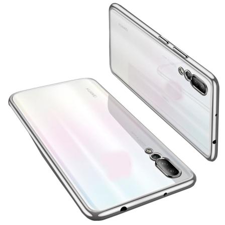 Effektfullt Skal I Mjuk Silikon Till Huawei P20 Pro Silver