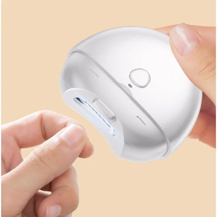 Elektrisk Negleklipper, Automatisk Elektrisk Negleklipper, Sikker Bærbar Negleklipper Neglefil Negleklipper For Voksne Eldre (di Man) hvit