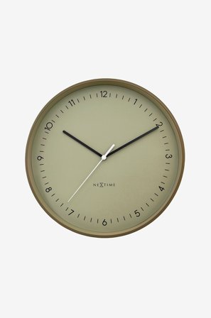 NeXtime - Veggklokke Berlin 40 cm - Grønn - Veggklokker & bordklokker - Fra Homeroom