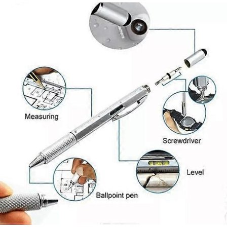 6-in-1 monitoimikynä 2 kpl