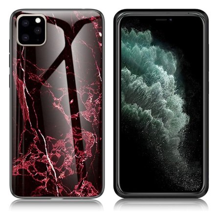 Fantasy Marmor iPhone 11 Pro Max skal - Röd
