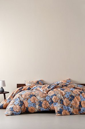 Jotex - Bold Poszewka Na Kołdrę Brazowy/wielokolorowy - FIORI - Kup Pościele firmy Jotex