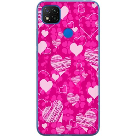 Yhteensopiva Puhelinkuori Xiaomi Xiaomi Redmi 9C NFC PopSydänKuviointi